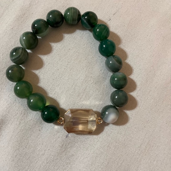 5pcs Boho Beaded Crystal Bracelet Set, Stackable Multi-Layer Handmade Stretch - Picture 3 of 11